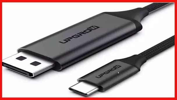 UPGROW USB C to DisplayPort Cable 4K@60Hz 4FT for Home Office USB C to DP Cable Compatible with MacB