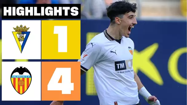 CÁDIZ CF 1 - 4 VALENCIA CF | RESUMEN