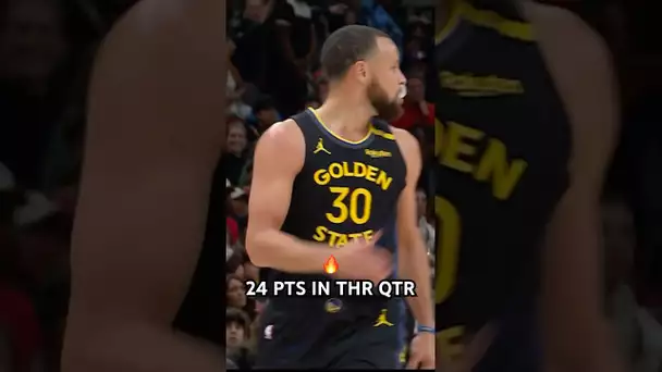 Steph lights it up for 24 pts in the 3rd-quarter 🔥