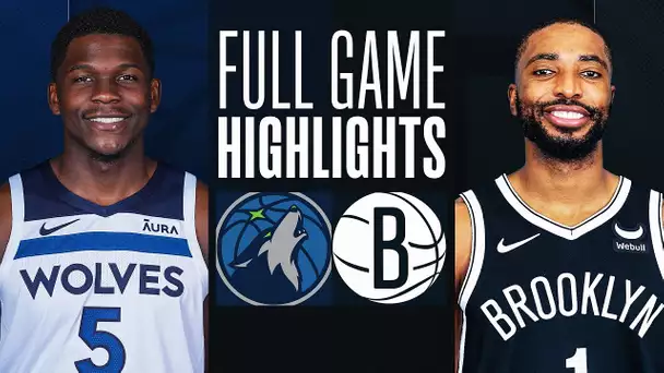 TIMBERWOLVES at NETS | FULL GAME HIGHLIGHTS | January 25, 2024
