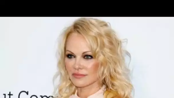 PHOTO Pamela Anderson en montre beaucoup trop sous une étrange tenue