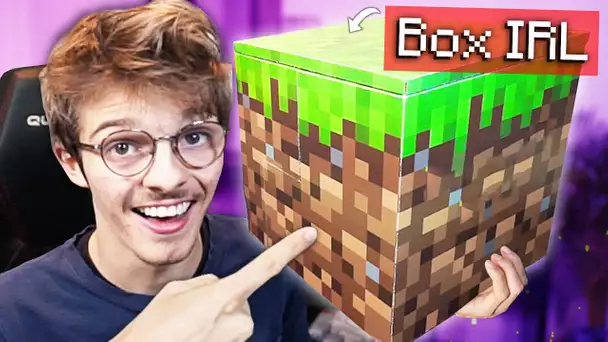 J'OUVRE UNE BOX MINECRAFT IRL ! - Minecraft RTX