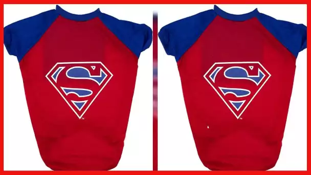 DC Comics for Pets Superman T-Shirt for Dogs, Superman Logo Dog Tee - DC Comics Dog Shirt, Superman