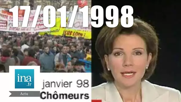 20h France 2 du 17 janvier 1998 | La mobilisation des chômeurs | Archive INA