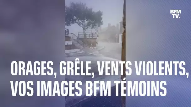 Orage, grêle, vents violents...Vos images BFM Témoins des intempéries qui ont touché la France lundi