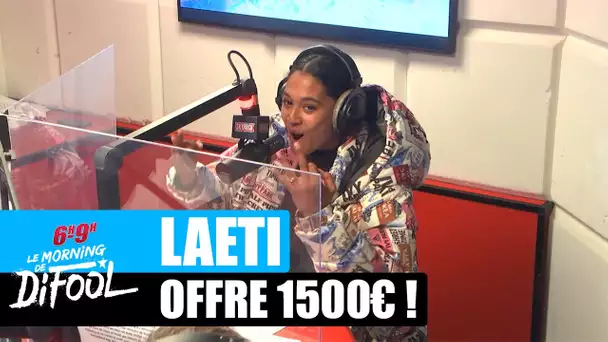 Laeti offre 1500€ en direct ! #MorningDeDifool
