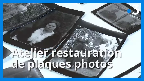 Un atelier de restauration de plaques photographiques anciennes à Vignacourt, dans la Somme