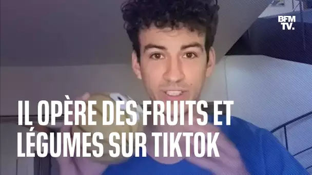 Cet étudiant en médecine opère des fruits et légumes sur TikTok