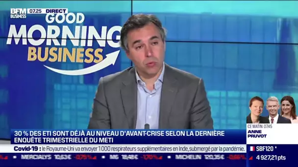 Frédéric Coirier (METI): 30% des ETI déjà au niveau d'avant crise selon la dernière enquête du METI