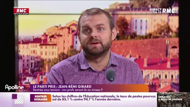 "On a de plus en plus de mal à recruter des professeurs", Jean-Rémi Girard