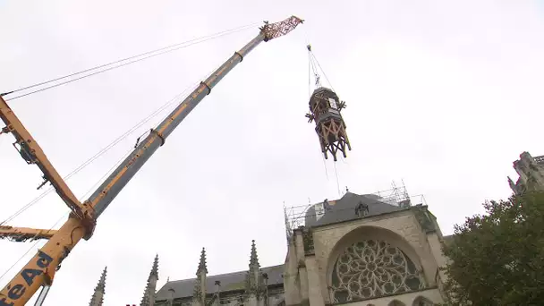 Dieppe : le campanile en chêne retrouve le sommet de l'église St Jacques