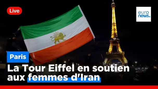 En direct | la Tour Eiffel en soutien aux femmes d'Iran