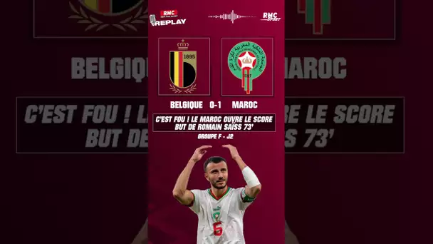Coupe du monde 2022 / Belgique-Maroc : C'est fou ! Saïss ouvre le score, le goal replay RMC