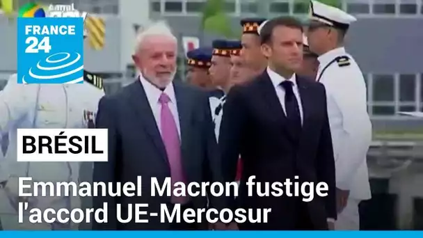 Au Brésil, Emmanuel Macron fustige l'accord UE-Mercosur • FRANCE 24