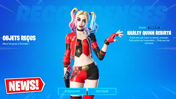 AVOIR LE SKIN *HARLEY QUIIN REBIRTH* EN AVANCE SUR FORTNITE ! (BATMAN/FORTNITE: ZERO POINT)