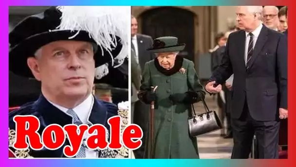 Le prince Andrew a exhorté à se retirer de l'appariti0n de la jarretière royale pour la reine