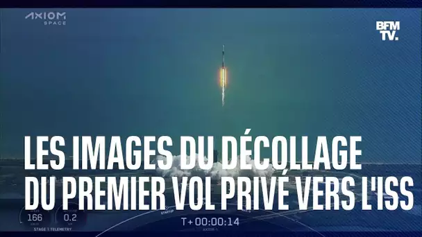 Les images du décollage du premier vol privé vers l'ISS