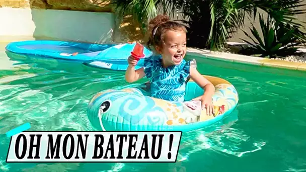 GLACE DANS LA PISCINE !