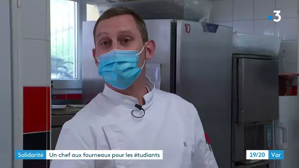 Un chef de Draguignan cuisine gratuitement pour les étudiants