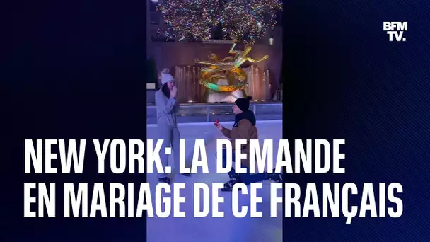 Ce Français a privatisé la patinoire du Rockfeller de New York pour sa demande en mariage