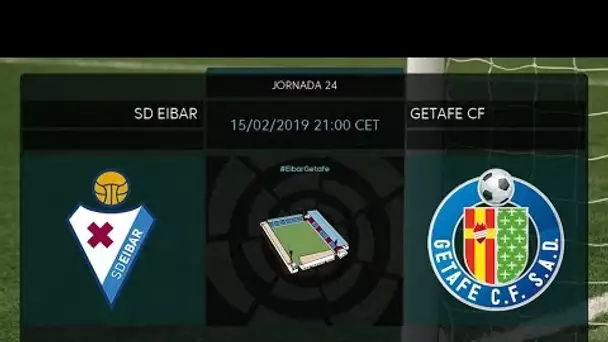 Calentamiento SD Eibar vs Getafe CF