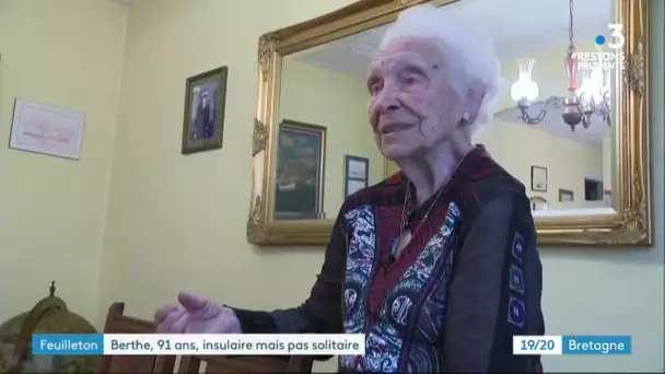 Confinement sur l'île de Groix  : une journée avec Berthe, 91 ans