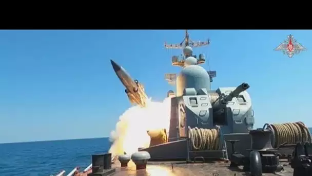 Guerre en Ukraine : un exercice militaire russe mené en mer Noire, des missiles antinavires tirés
