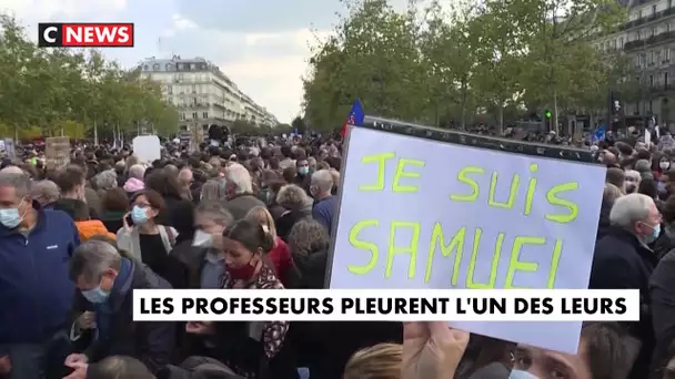 Hommage à Samuel Paty : les professeurs pleurent l'un des leurs