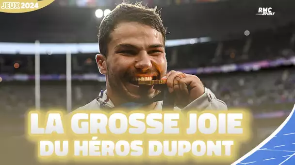 JO 2024 / Rugby à 7 (finale H) : C’est fou, l’immense joie de Dupont après le sacre olympique