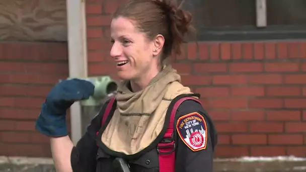 Une femme pompier à New York