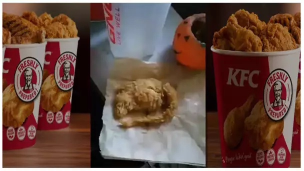 CHOC - UN RAT FRIT DANS UN MENU KFC !!!