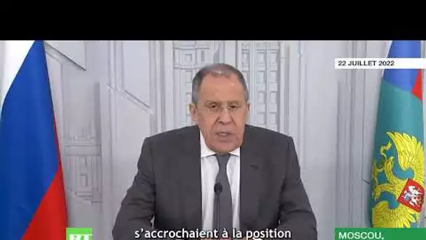 Lavrov dénonce «les tentatives de Kiev» pour saboter l’accord céréalier