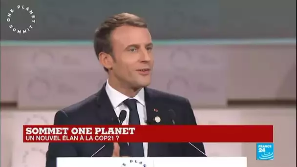 REPLAY - One Planet Summit : le discours d''Emmanuel Macron