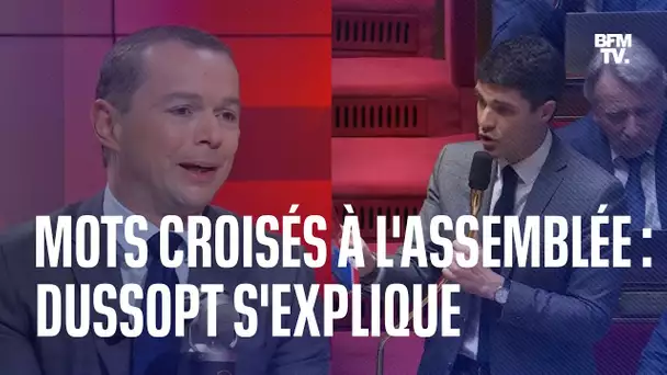 Mots croisés à l'Assemblée: Olivier Dussopt reconnaît "avoir ouvert une grille"