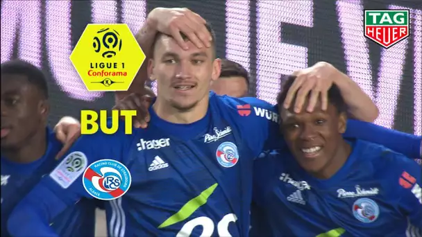 But Ludovic AJORQUE (70&#039;) / RC Strasbourg Alsace - Olympique Lyonnais (2-2)  (RCSA-OL)/ 2018-19