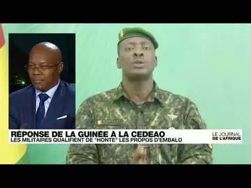 Guinée : les militaires qualifient de "honte" les propos du président de la Cédéao • FRANCE 24