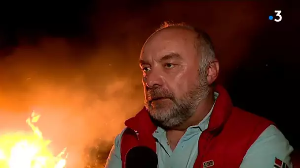 Des agriculteurs de Haute-Garonne et du Gers allument dans la nuit des “feux de la colère”