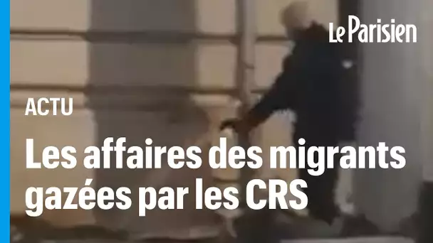 À Paris, des CRS aspergent les affaires de migrants de gaz lacrymogène, la police ouvre une enquête
