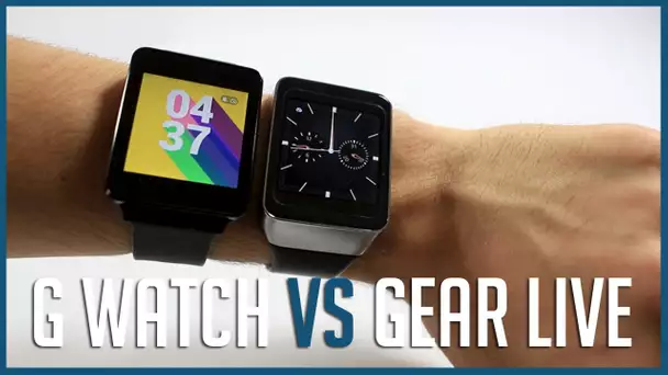 Samsung Gear Live VS LG G Watch comparatif des deux montres Android Wear du moment