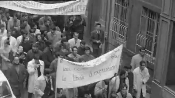 Manifestation des étudiants à Besançon