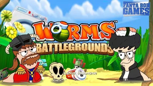 Worms Battlegrounds - Match à mort avec Fanta, Bob, Benzaie et Hyrul3 - Xbox One