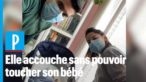 Dix jours après son accouchement, elle porte son bébé pour la première fois