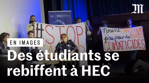 Des étudiants d’HEC perturbent la venue de dirigeants de TotalEnergies et de Shell
