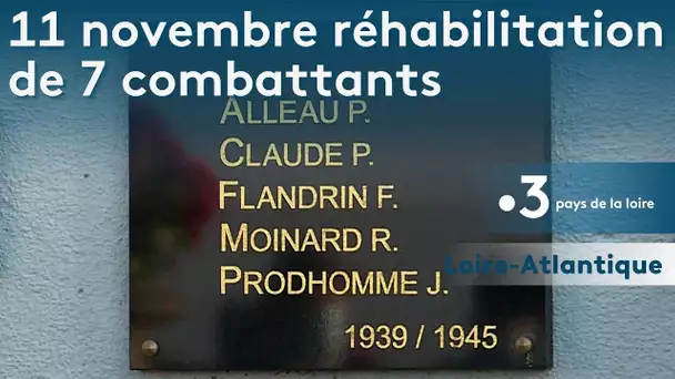 Sept noms ajoutés au monuments aux morts de Pouillé-les-Côteaux, en Loire-Atlantique.