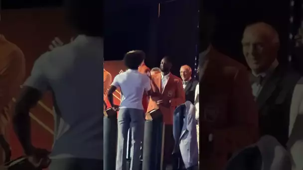Dwyane Wade receives his Naismith orange jacket! 👏 | #Shorts