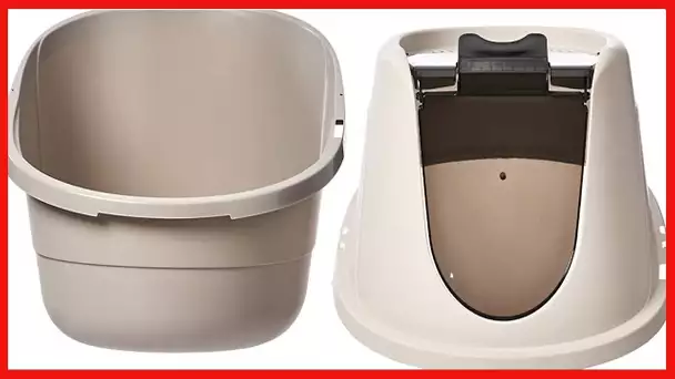 Amazon Basics No-Mess Hooded Cat Litter Box (Various Sizes)