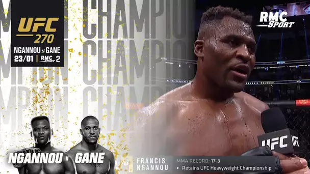 EXCLU / UFC 270 : Ngannou avoue qu'il a "la boxe dans un coin de la tête" #NGANNOUGANERMC