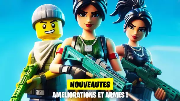 FUSILS D'ASSAUT, GRAVITY GUN ... ILS ARRIVENT SUR LE MODE LEGO FORTNITE !