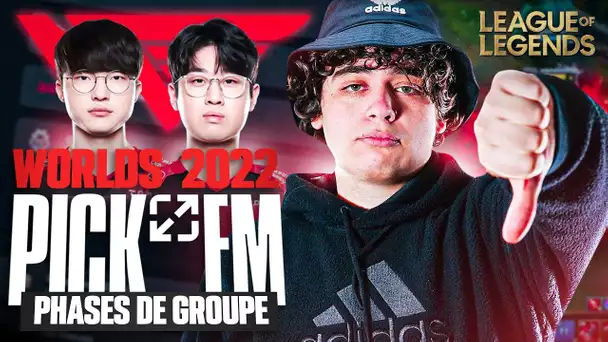 PICK'EM DES PHASES DE GROUPE DES WORLDS 2022 LEAGUE OF LEGENDS