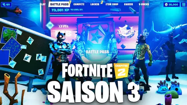 FORTNITE SAISON 3 : EPIC GAMES A SUPPRIME C'EST INFORMATIONS ... (VILLES INONDEES, SOUS MARIN, SKIN)